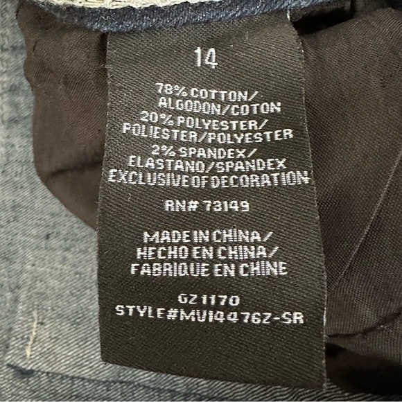 One5one Womens Dark Stretch Denim Jeans Sz 14 - Picture 13 of 14